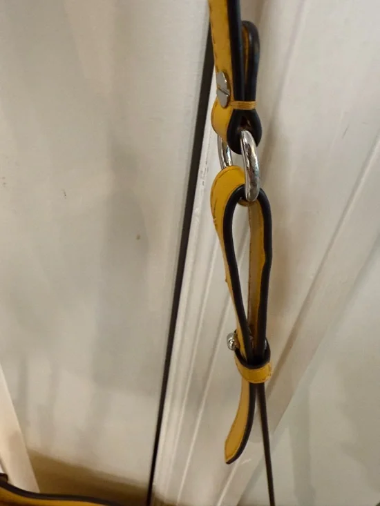 Tory Burch Moto Swingpack Mustard Yellow Leather - Picture 13 of 16